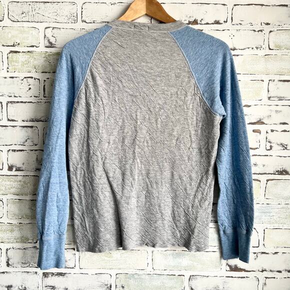 Vintage 70’s-80’s Henley Ragland Single Stitch Shirt Size Medium 16x24 - Picture 2 of 8